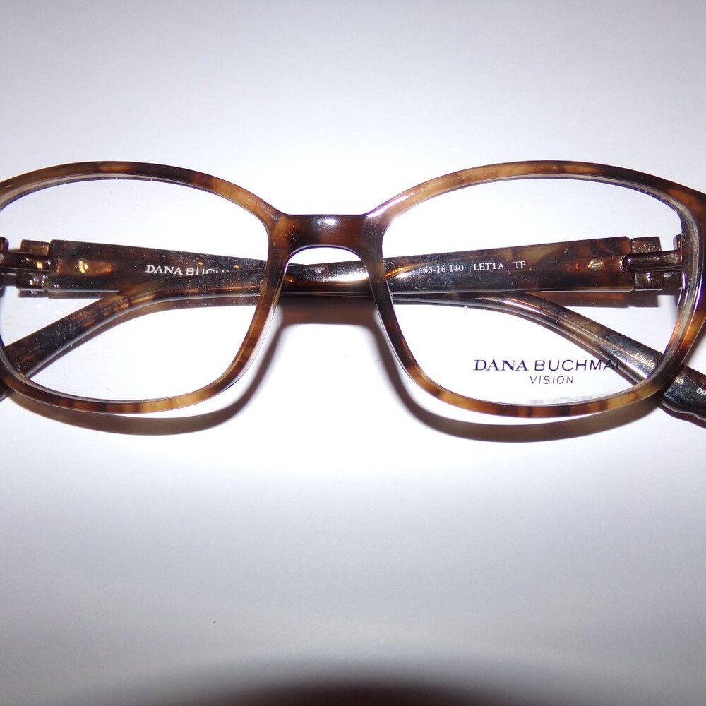 LETTA Eyeglass Frames DANA BUCHMAN Toffee Size 53 NWOT
